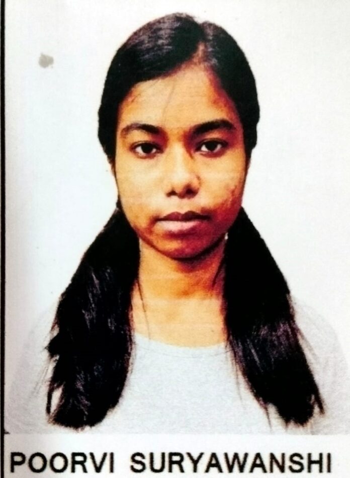 Purvi Suryavanshi selected in MBBS