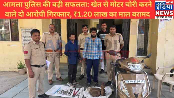 बैतूल पुलिस का एक्शन: CCTV और मुखबिर की मदद से आरोपियों तक पहुंची पुलिस, स्कूटी सहित चोरी का सामान जब्त